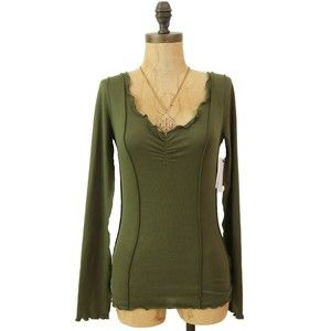 Abound Olive Green Long Sleeve Blouse